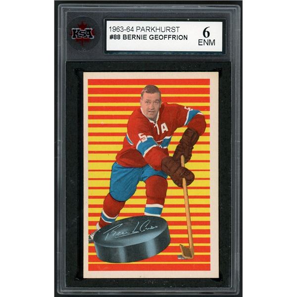1963-64 Parkhurst #88 Boom Boom Geoffrion (KSA 6)