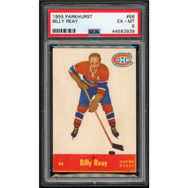 1955-56 Parkhurst #66 Billy Reay OTG (PSA 6)