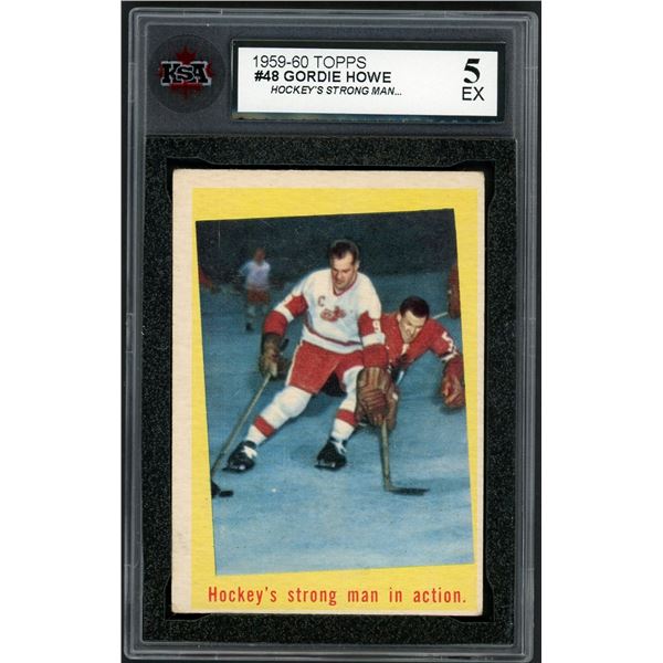 1959-60 Topps #48 Gordie Howe IA (KSA 5)