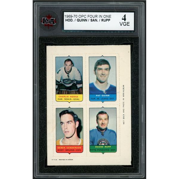 1969-70 O-Pee-Chee 4-in-1 Insert - Sanderson (KSA 4)