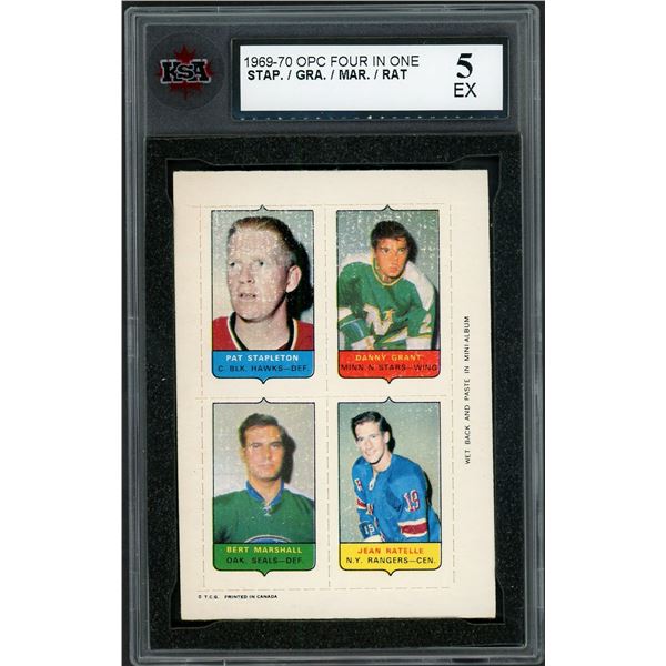 1969-70 O-Pee-Chee 4-in-1 Insert - Ratelle (KSA 5)
