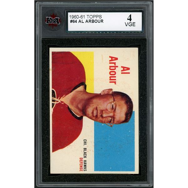 1960-61 Topps #64 Al Arbour (KSA 4)
