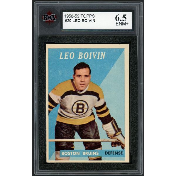 1958-59 Topps #20 Leo Boivin (KSA 6.5)