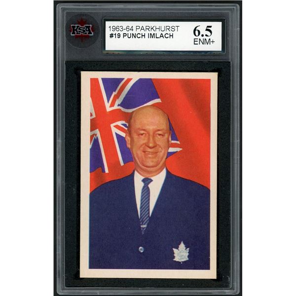 1963-64 Parkhurst #19 Punch Imlach (KSA 6.5)