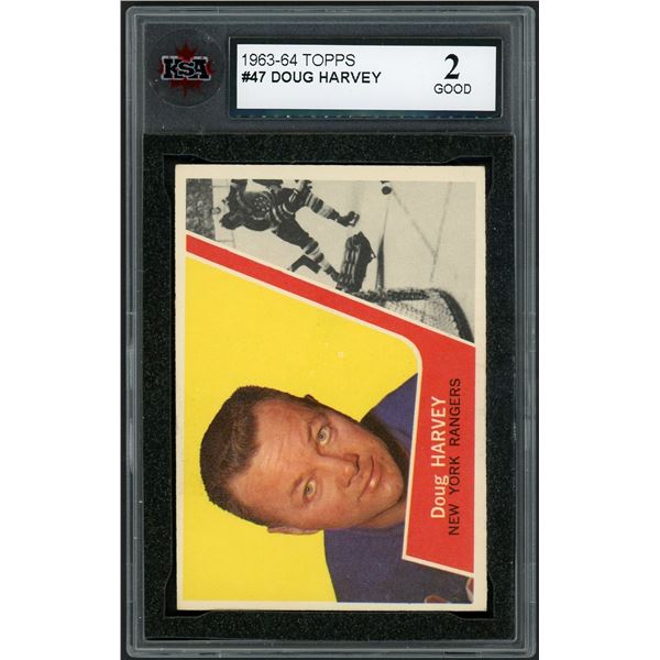 1963-64 Topps #47 Doug Harvey (KSA 2)