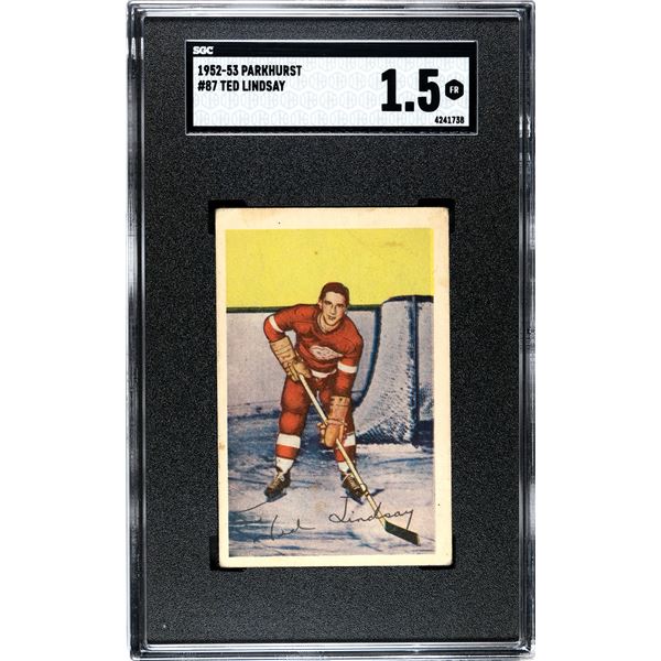 1952-53 Parkhurst #87 Ted Linsday (SGC 1.5)