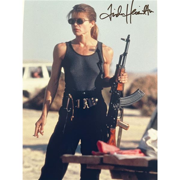 The Terminator Linda Hamilton signed movie photo