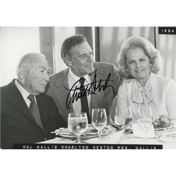 Charlton Heston signed photo