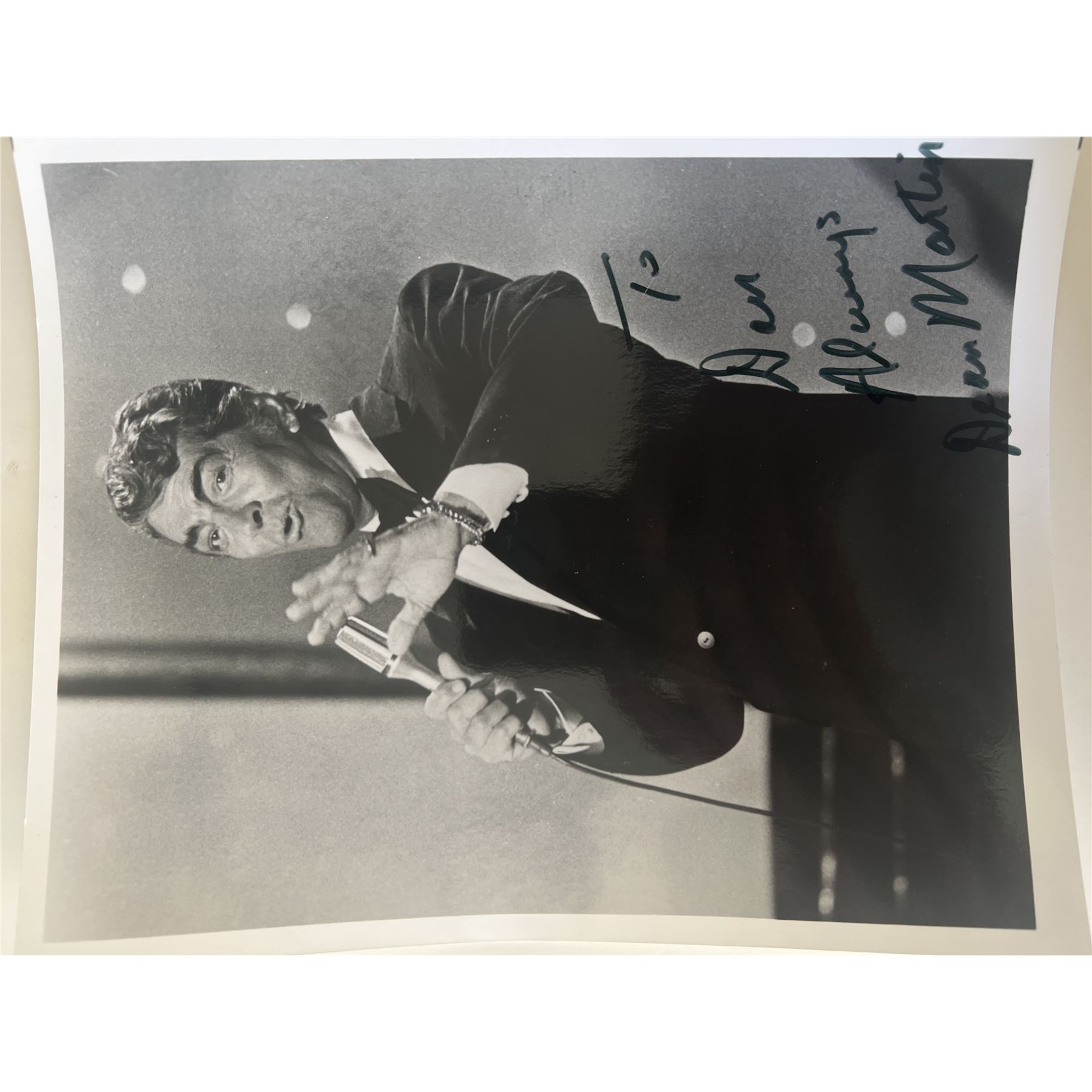 Dean Martin signed photo