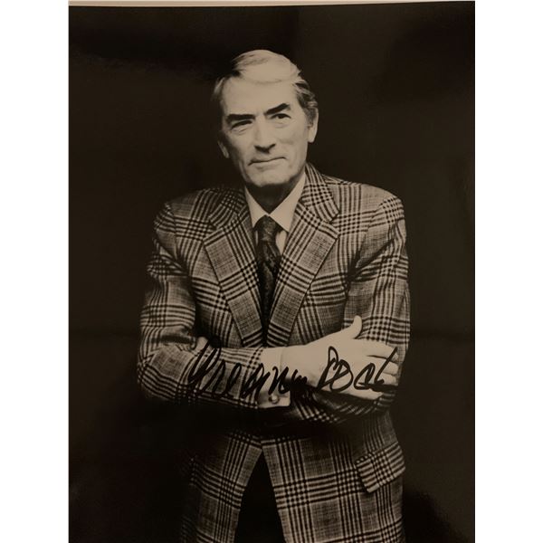 Gregory Peck signed photo