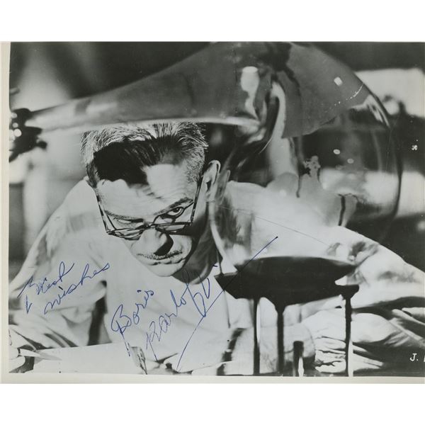 Boris Karloff signed photo