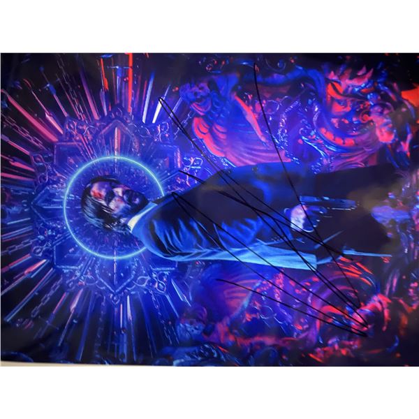 John Wick Keanu Reeves signed movie photo