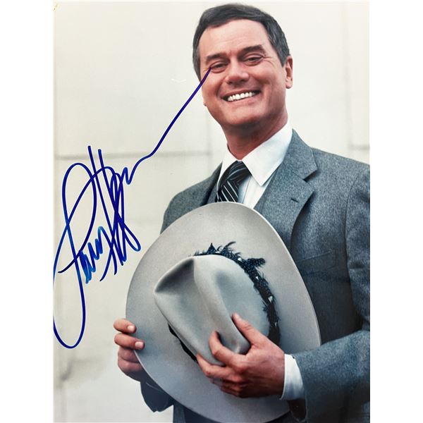 Dallas Larry Hagman signed photo