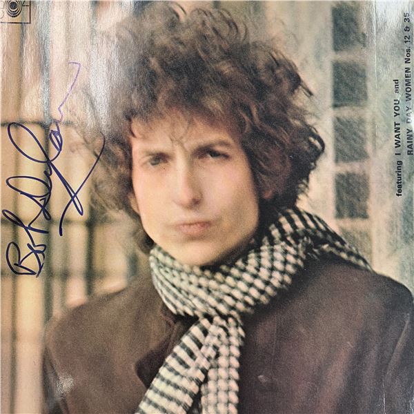 Bob Dylan signed record