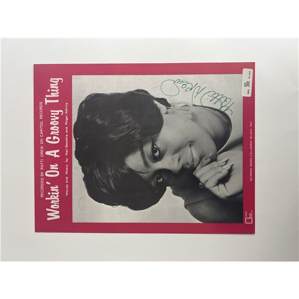Workin' on a Groovy Thing Patti Drew signed sheet music