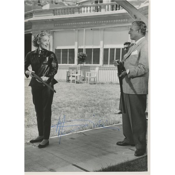 Marlene Dietrich signed photo