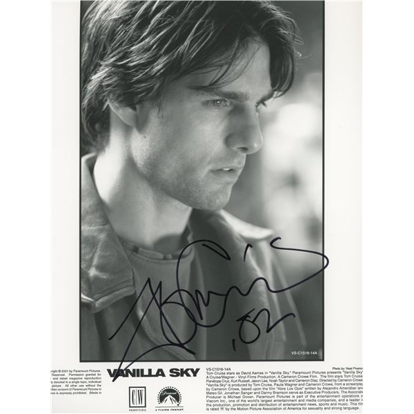 Tom Cruise signed Vanilla Sky photo