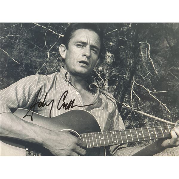 Johnny Cash signed photo