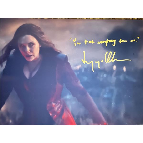 Marvel Scarlet Witch Elizabeth Olsen signed photo