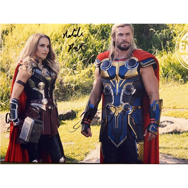 Thor Love and Thunder cast signed photo