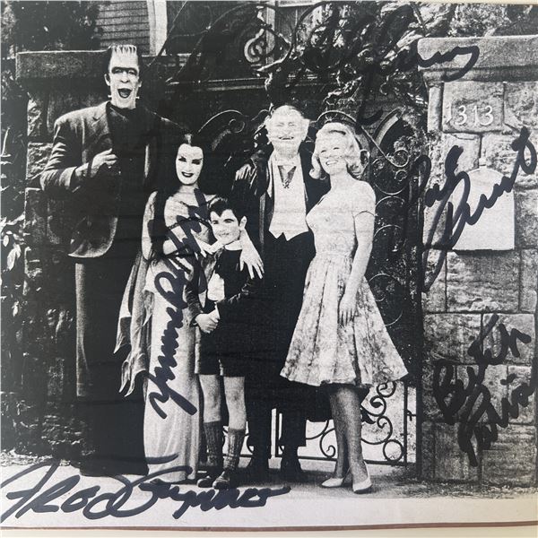 The Munsters cast signed photo