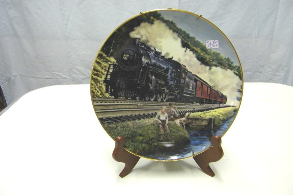 Classic American Train Plate- HOMEWARD BOUND-