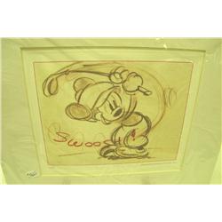 Disney Original Story Sketch Of Mickey Mouse-