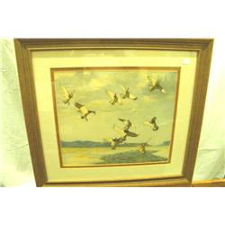 Print Of Geese Signed-