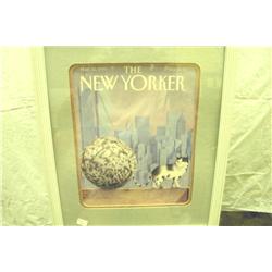 The New Yorker Framed With Cat-