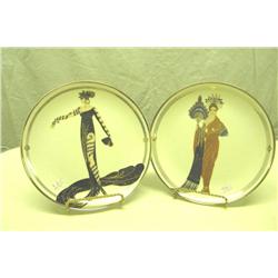Two House Of Erte Plates-