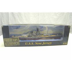U.S.S. New Jersey Battleship Die Cast - 1:700 Scale - In Original Box - 15" L