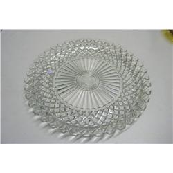 Large Pressed Glass Platter-