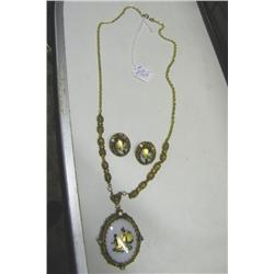 Vintage Necklace & Earring Set-