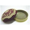 Image 1 : Celluloid Pin Cushion With Tatting On Lid-