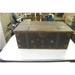 Wood Chest With Original Hardware-