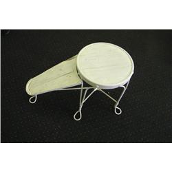 Wrought Iron Shoe Store Stool-