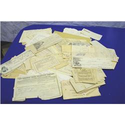 Assorted Receipts From Rent, Taxes And Merch.-