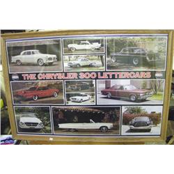 Framed Auto Poster-The Chrysler Lettercars-
