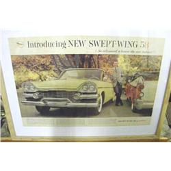 Framed Auto Advertisment-Introducing Swept Wing -