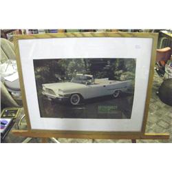 Framed Auto Advertisment-Retrospect-