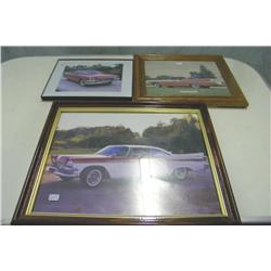 Three Framed Dodge Auto Advertisments-