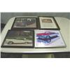 Image 1 : Four Framed Auto Advertisments-