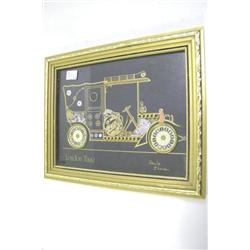 Framed LONDON TAXI Collage-