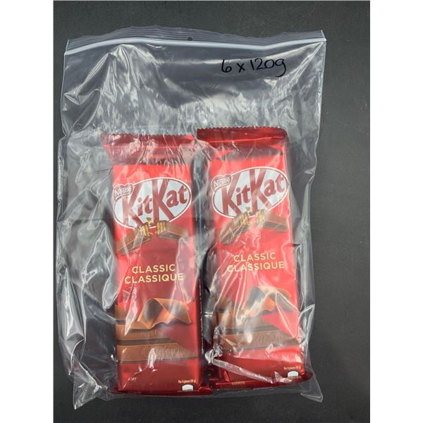 Nestle KitKat Classic Candy Bars (6 x 120g)
