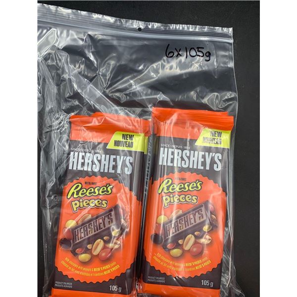 Hershey's Reese's Pieces Candy Bars (6 x 105g)
