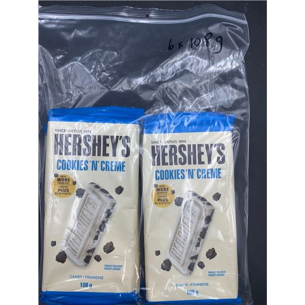 Hershey's Cookies n' Creme Candy Bars (6 x 108g)