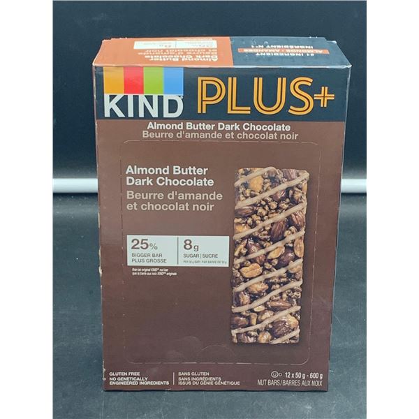 Kind Plus Almond Butter Dark Chocolate Bars (12 x 50g)