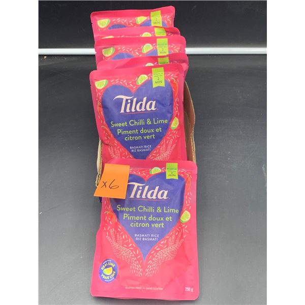 Tilda Sweet Chili and Lime Basmati Rice (6 x 250g)
