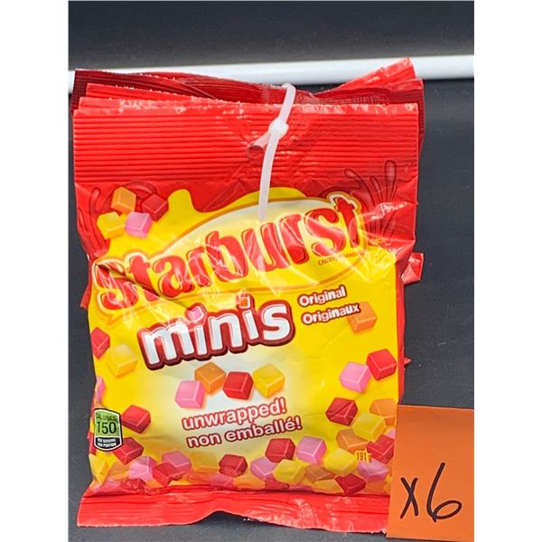 Starburst Mini's Unwrapped Original Candy (6 x 191g)