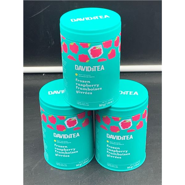 David's Tea Frozen Raspberry Loose Leaf Tea (3 x 50g)